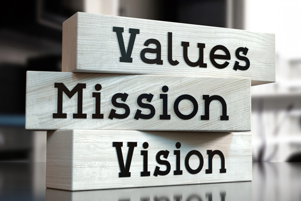 Values, Mission Statement, Vision